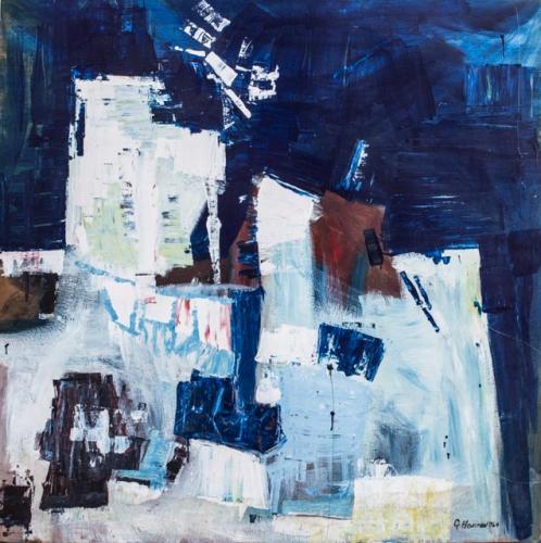 #42, Night City, 1060, Lacquer, 48x48